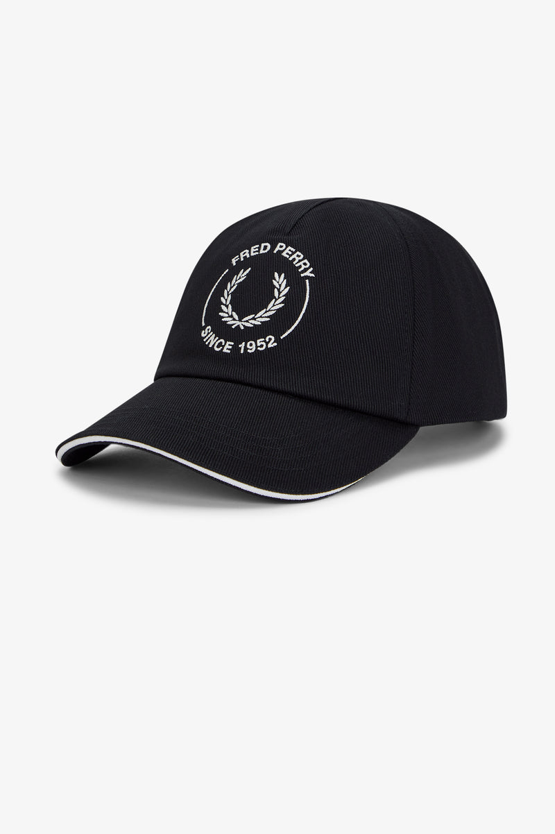 CIRCLE BRANDED PIPED TWILL CAP