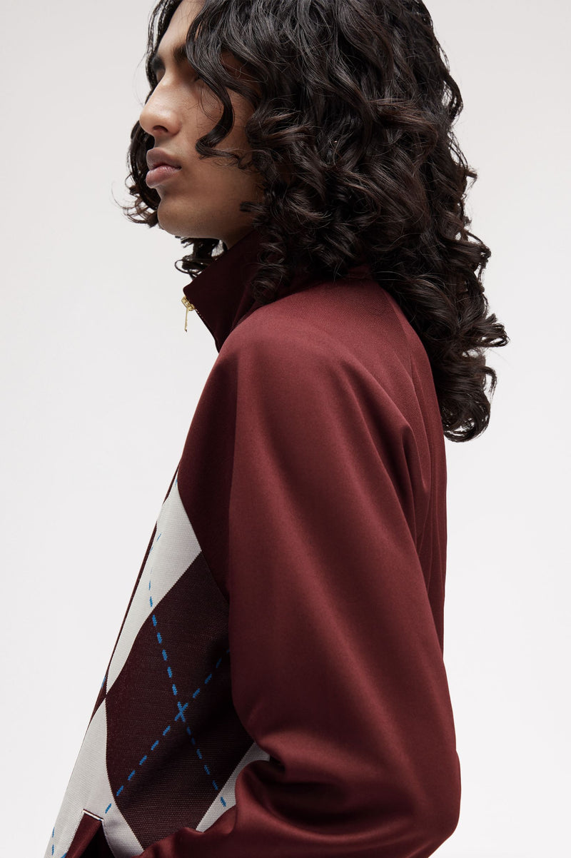 ARGYLE TRACK JACKET