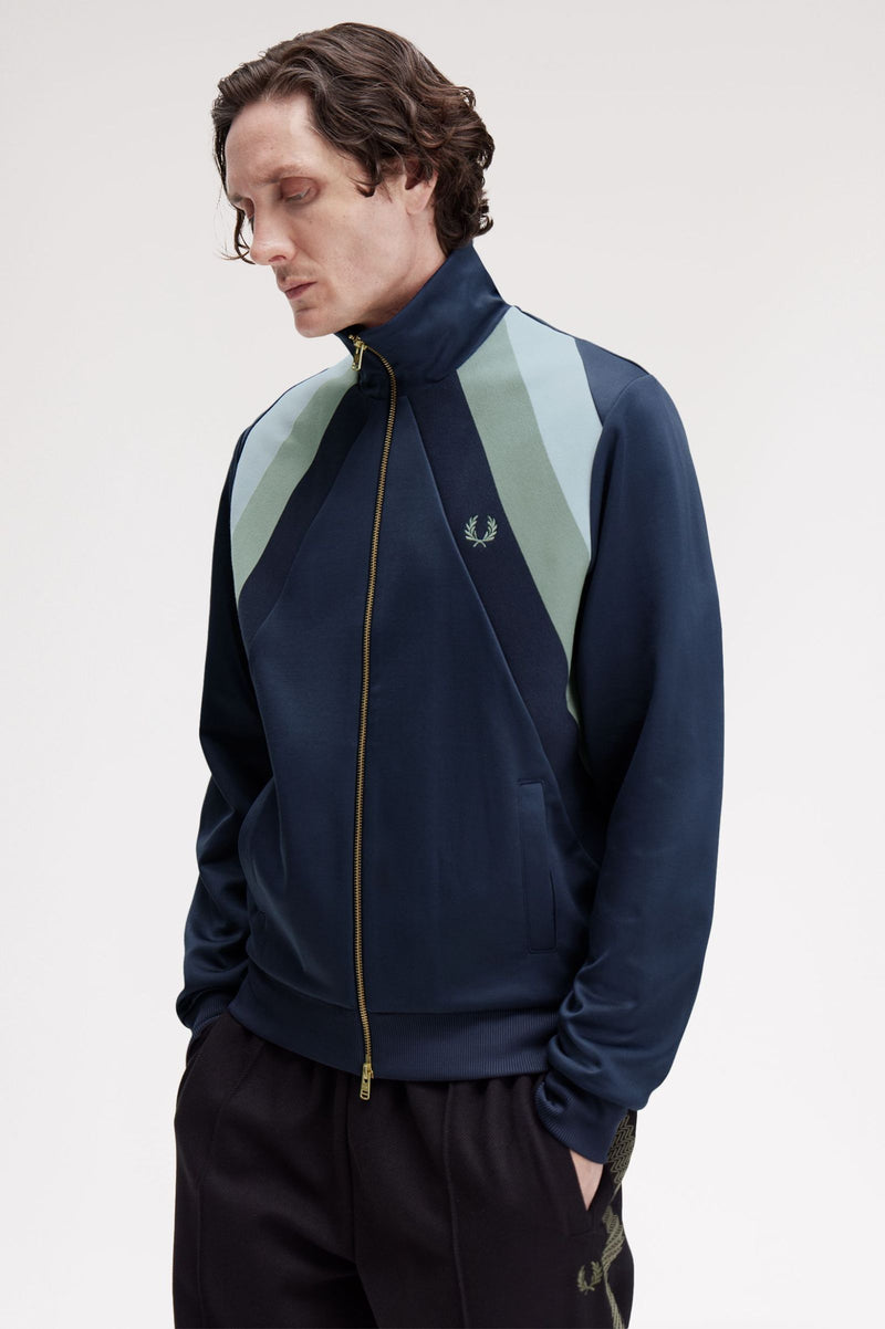 STRIPED PANEL TRACK JACKET