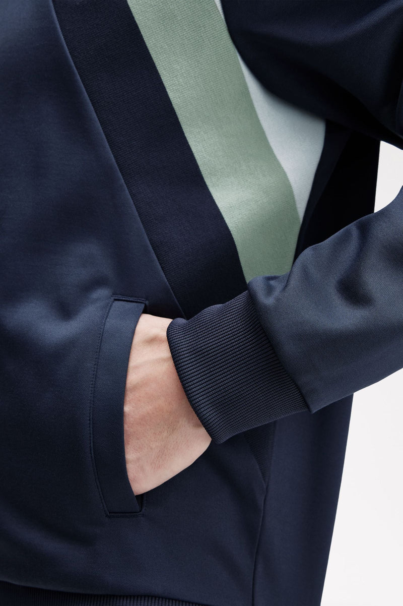 STRIPED PANEL TRACK JACKET