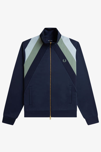 STRIPED PANEL TRACK JACKET