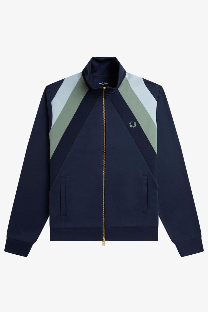 STRIPED PANEL TRACK JACKET
