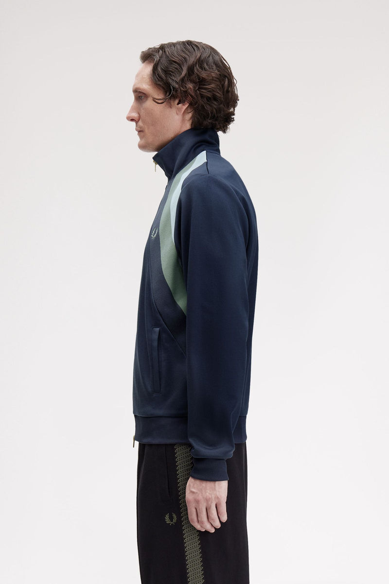 STRIPED PANEL TRACK JACKET