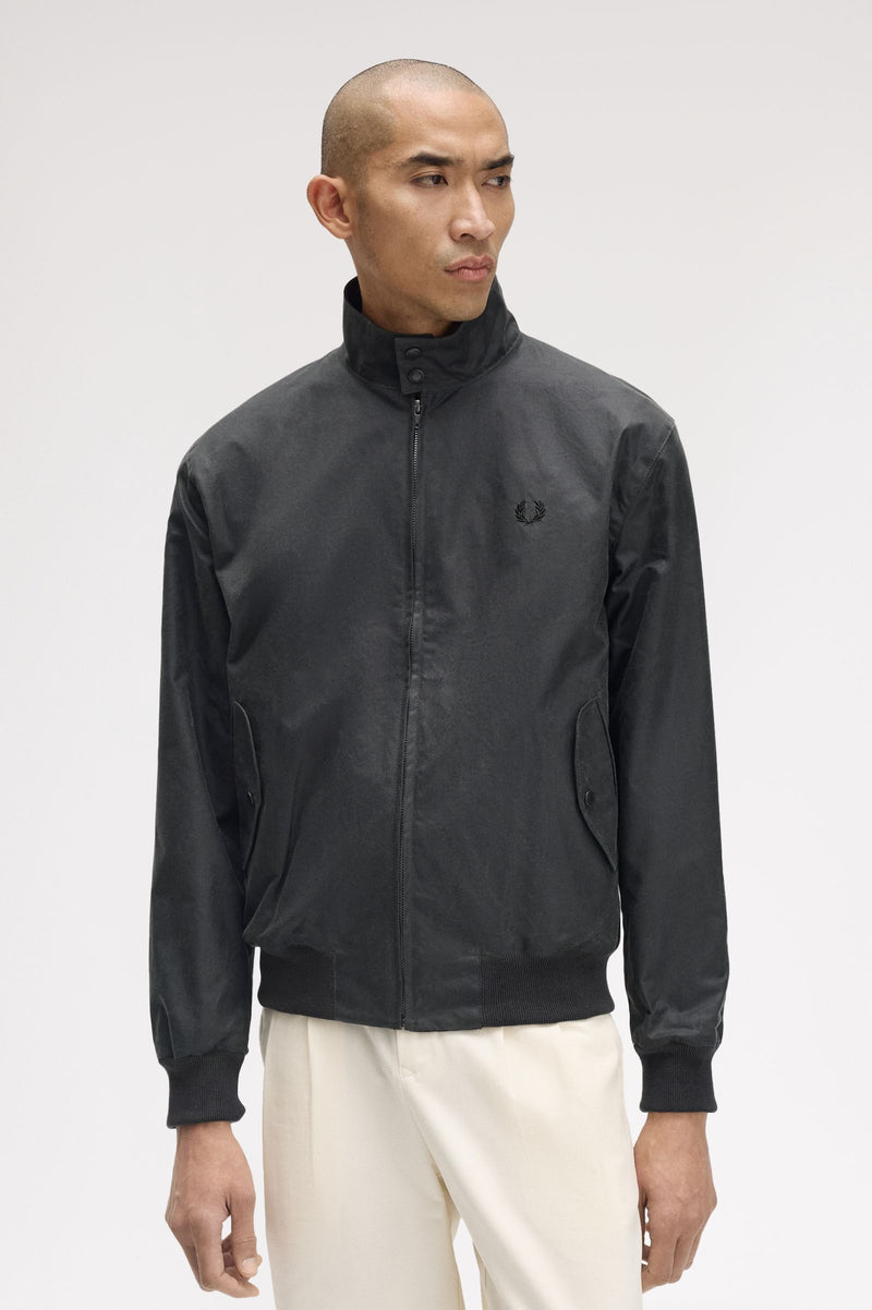 WAXED HARRINGTON JACKET