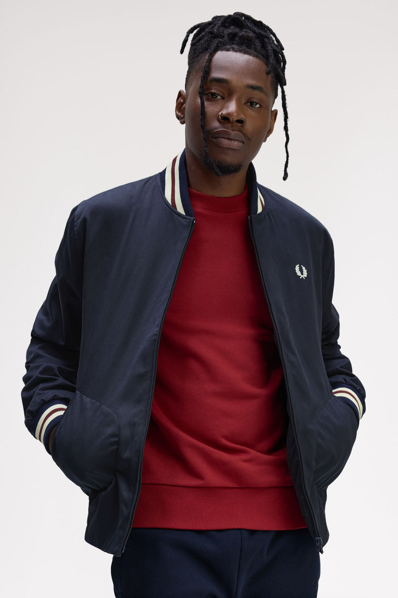 TWILL TENNIS BOMBER JACKET