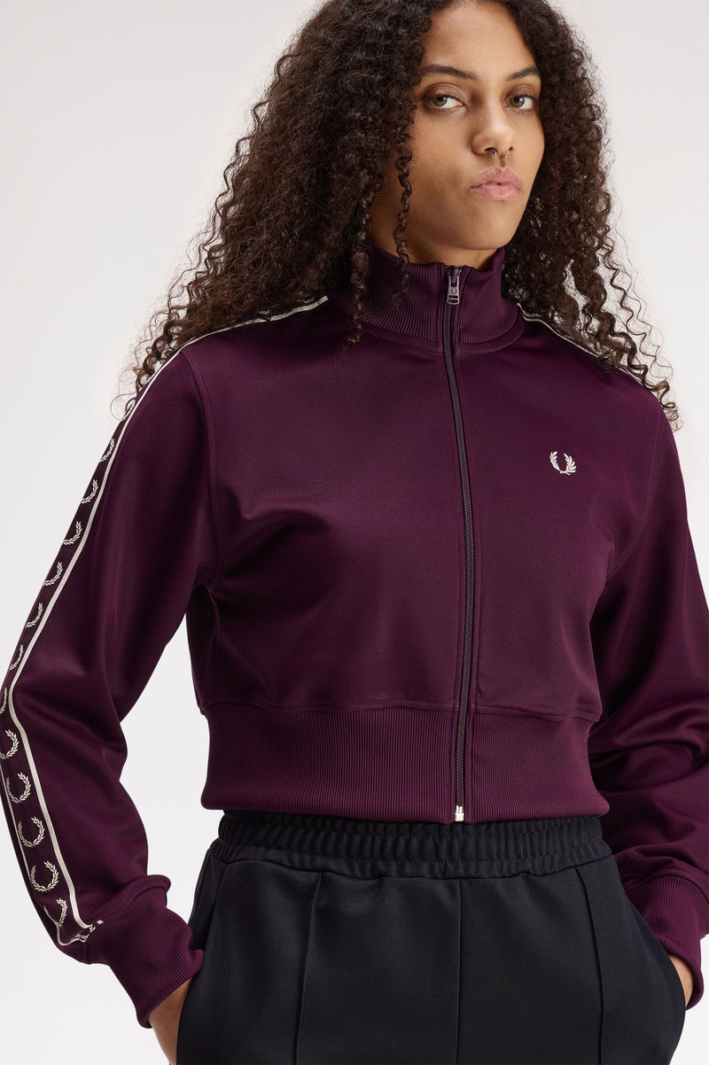 CROPPED TAPED TRACK JACKET