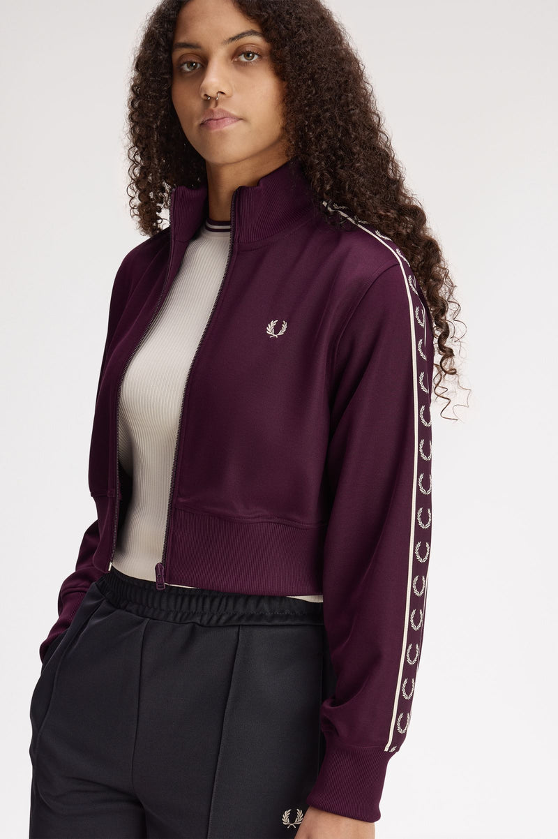 CROPPED TAPED TRACK JACKET