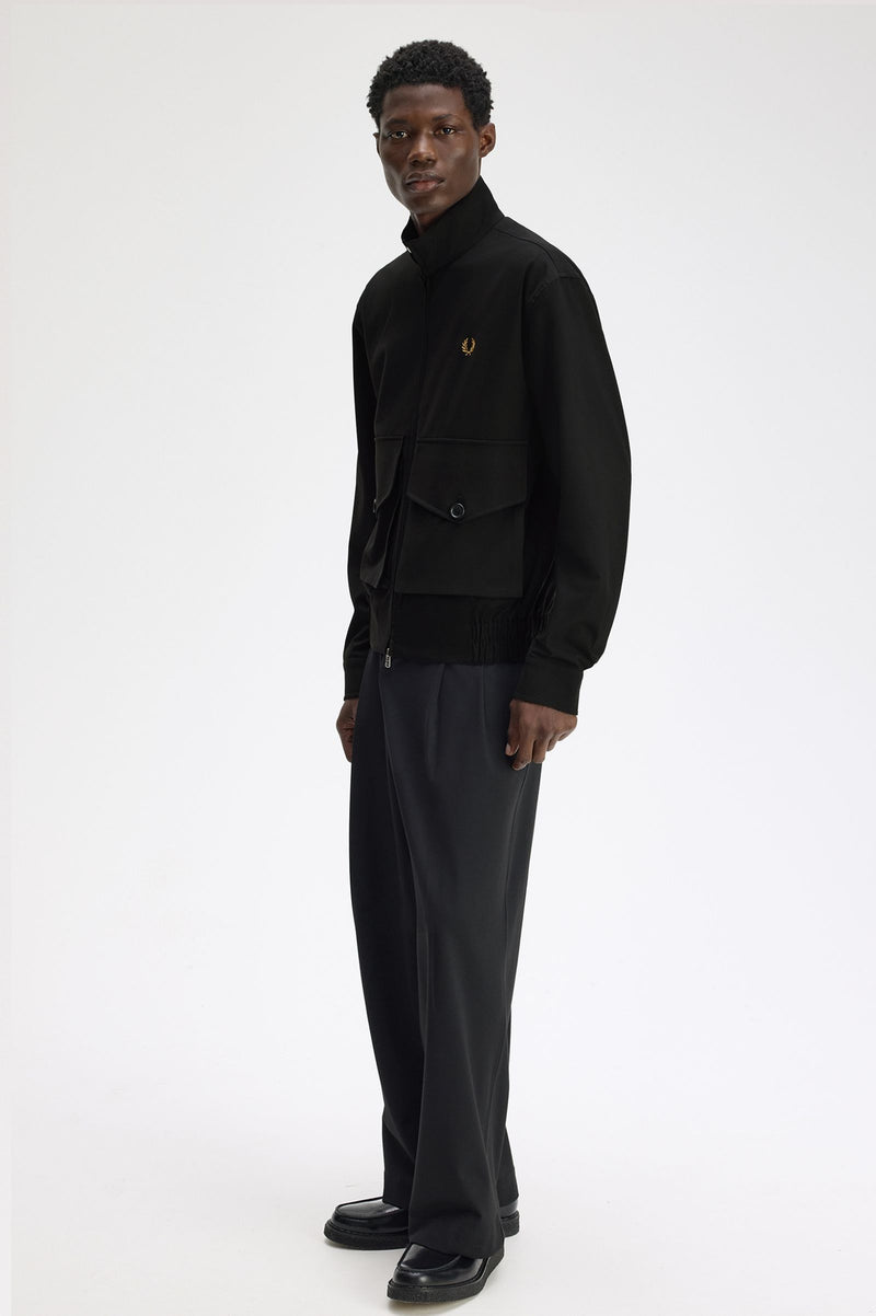 PATCH POCKET FUNNEL NECK JKT