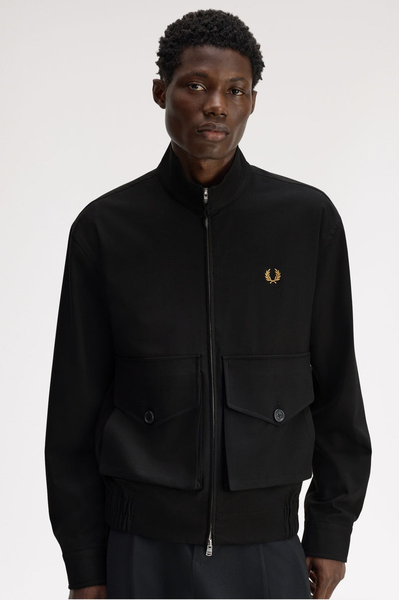 PATCH POCKET FUNNEL NECK JKT