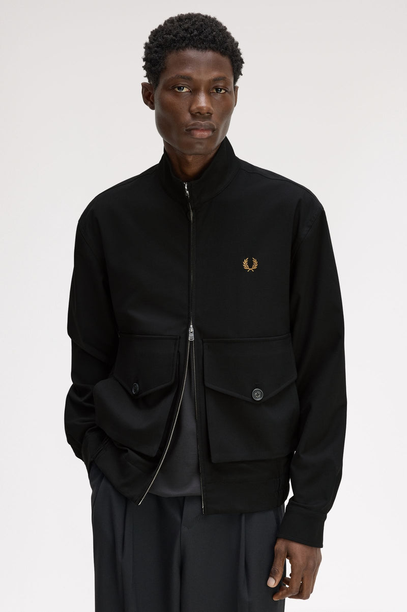 PATCH POCKET FUNNEL NECK JKT