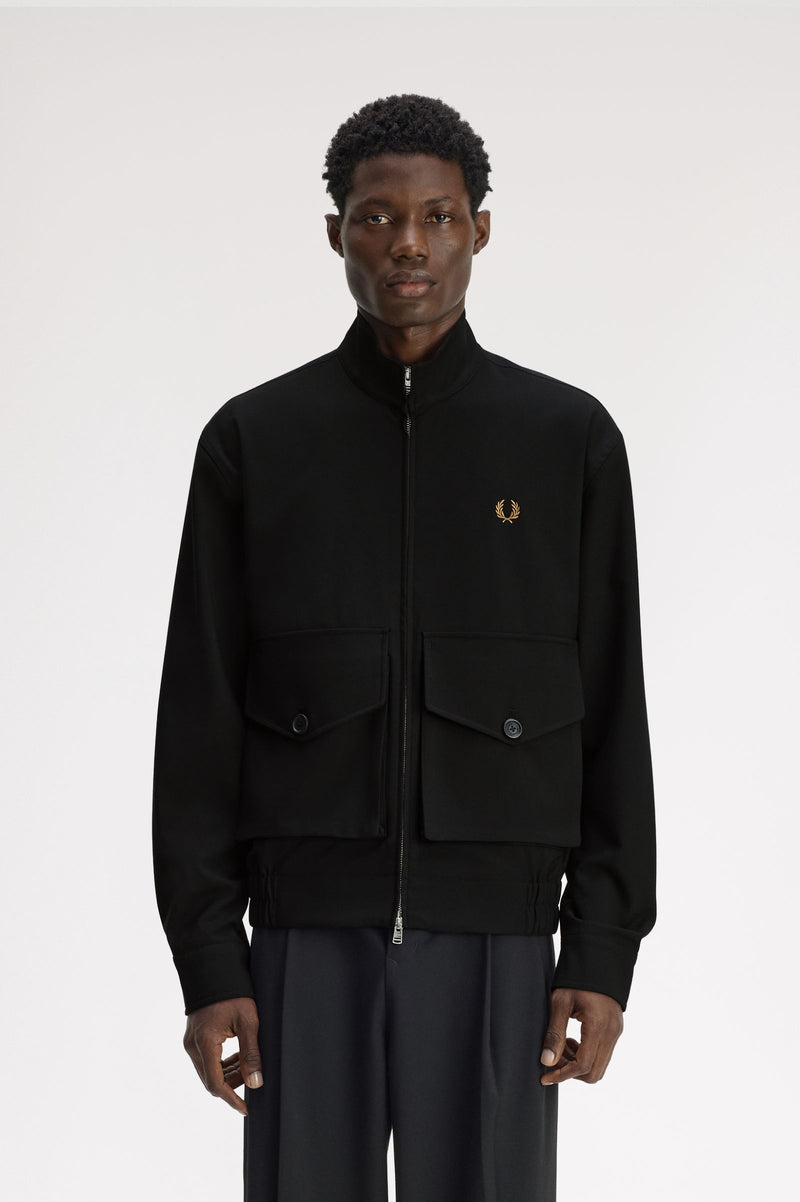 PATCH POCKET FUNNEL NECK JKT