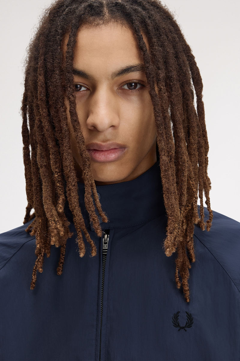 CRINKLE NYLON HARRINGTON JKT