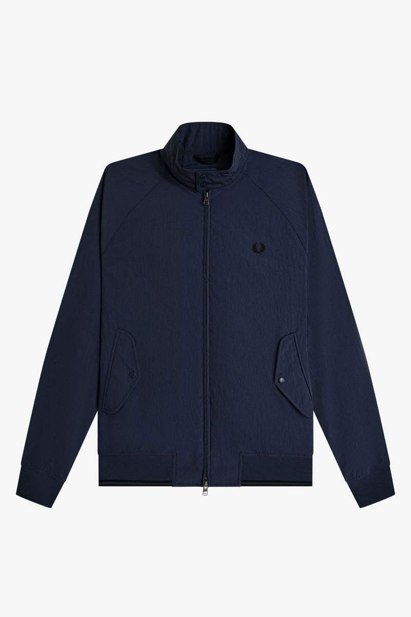 CRINKLE NYLON HARRINGTON JKT