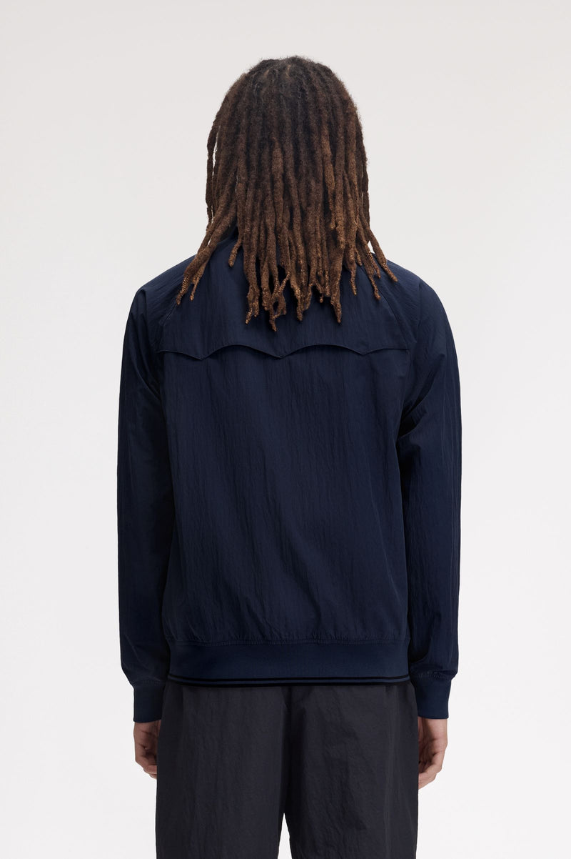 CRINKLE NYLON HARRINGTON JKT