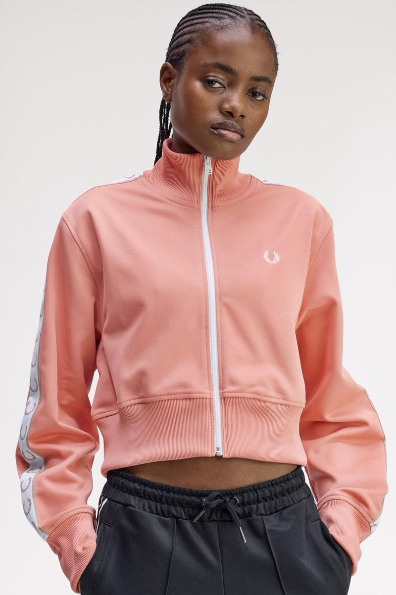 CROPPED TAPED TRACK JACKET