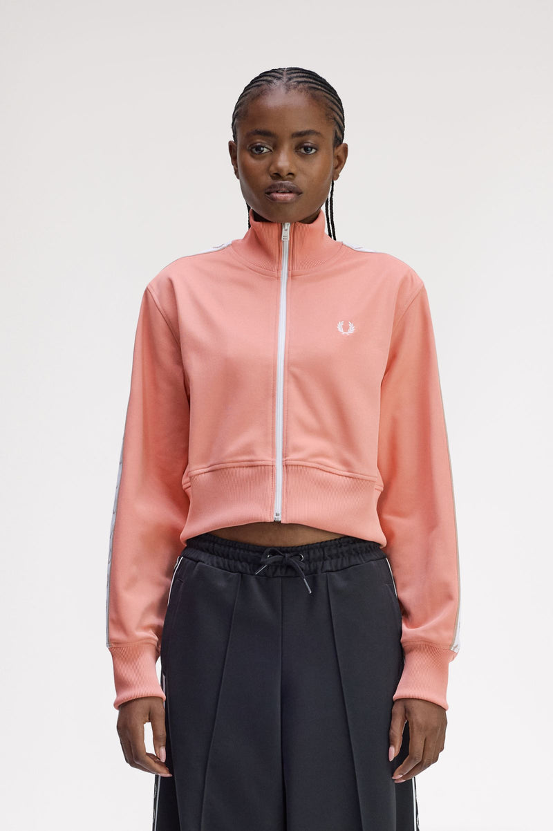 CROPPED TAPED TRACK JACKET