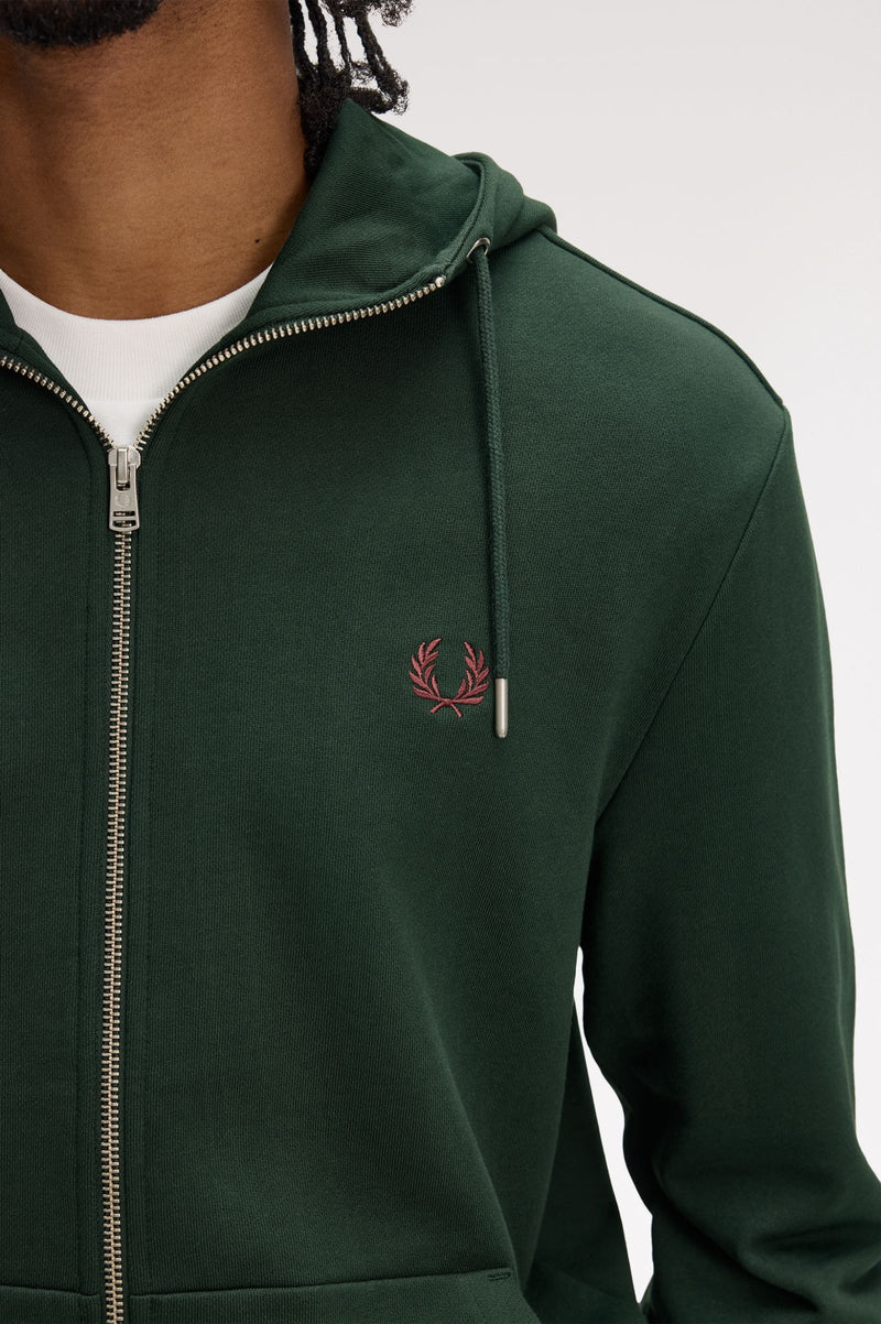 HOODED ZIP THROUGH SWEATSHIRT