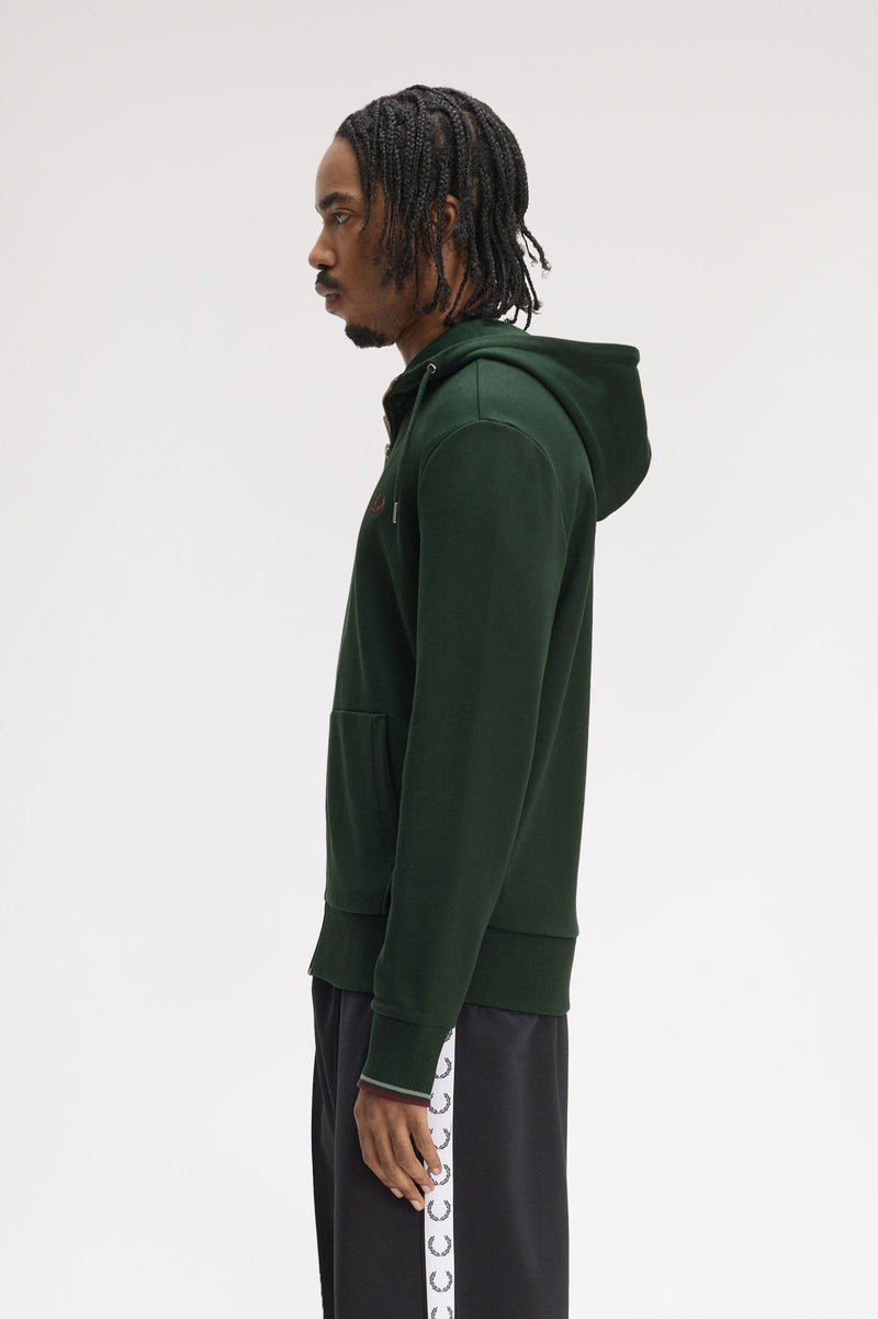 HOODED ZIP THROUGH SWEATSHIRT