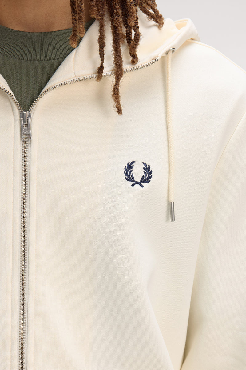 HOODED ZIP-THROUGH SWEATSHIRT