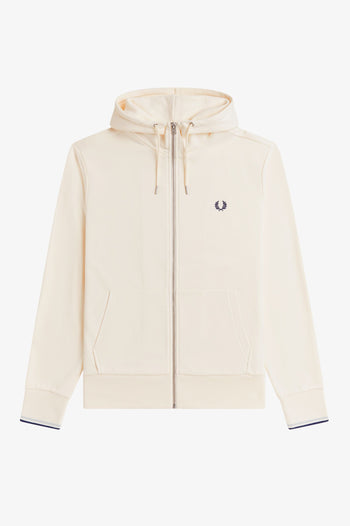 HOODED ZIP-THROUGH SWEATSHIRT