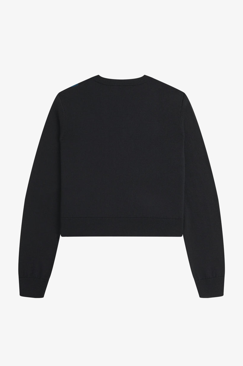 ARGYLE POINTELLE JUMPER