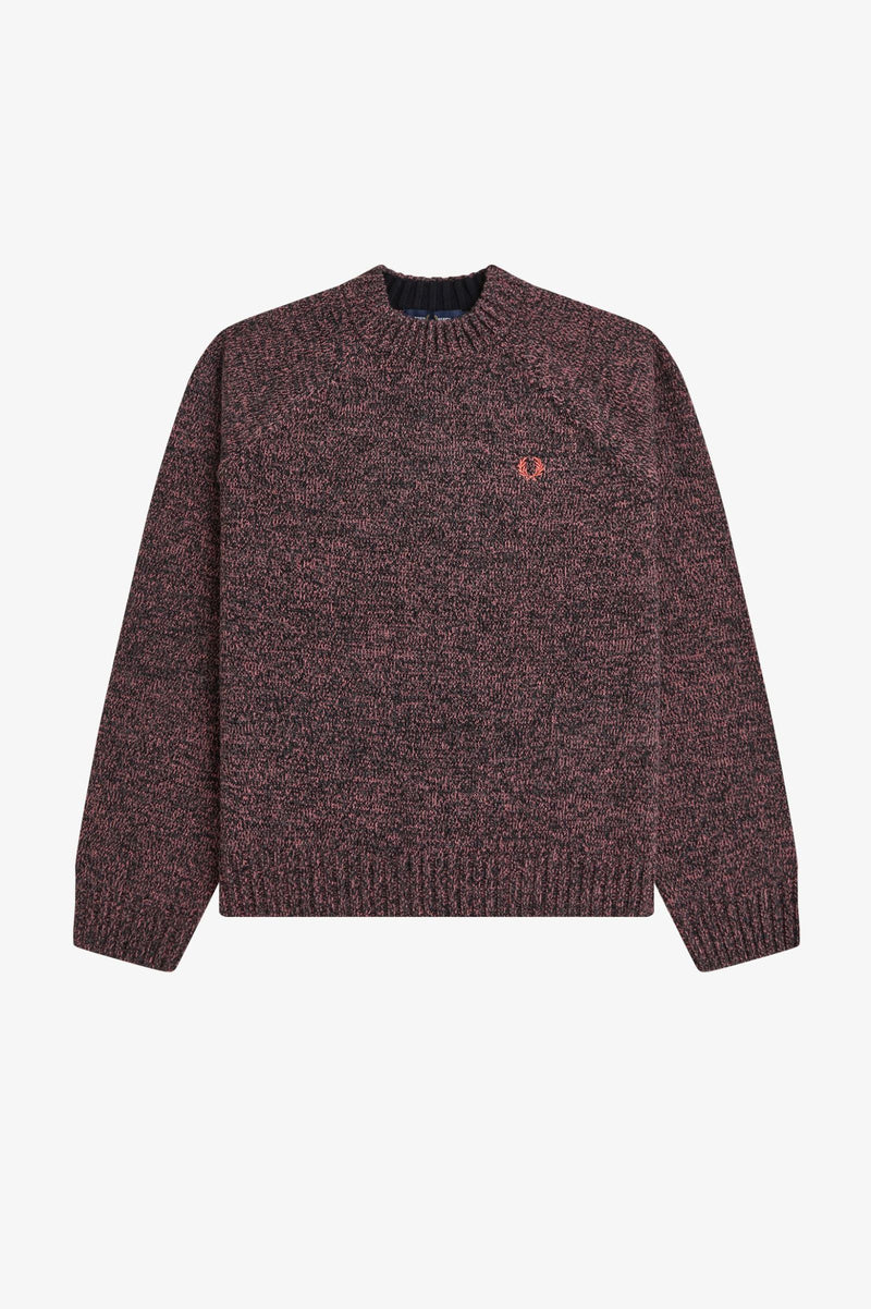 TWISTED MARL MOCK NECK JUMPER