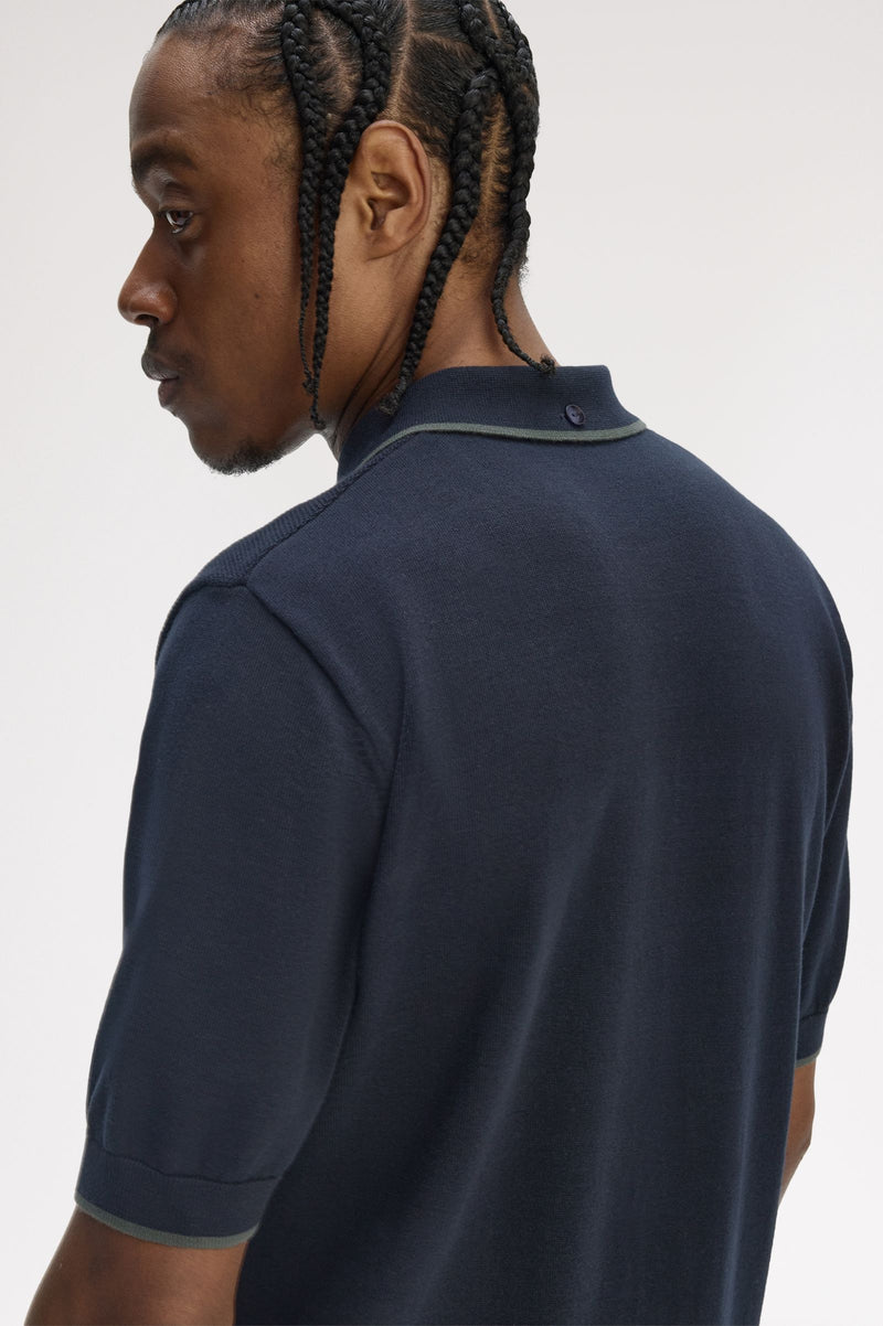 PIQUE STITCH KNITTED SHIRT