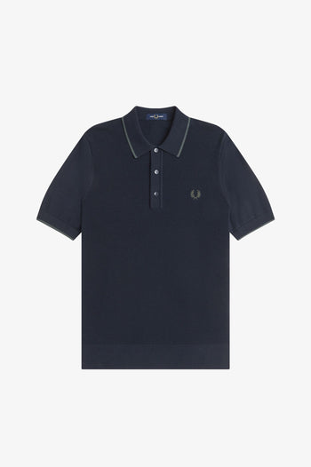 PIQUE STITCH KNITTED SHIRT