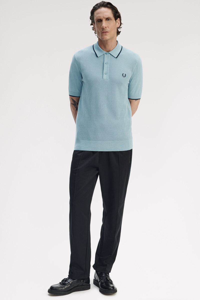 PIQUE STITCH KNITTED SHIRT