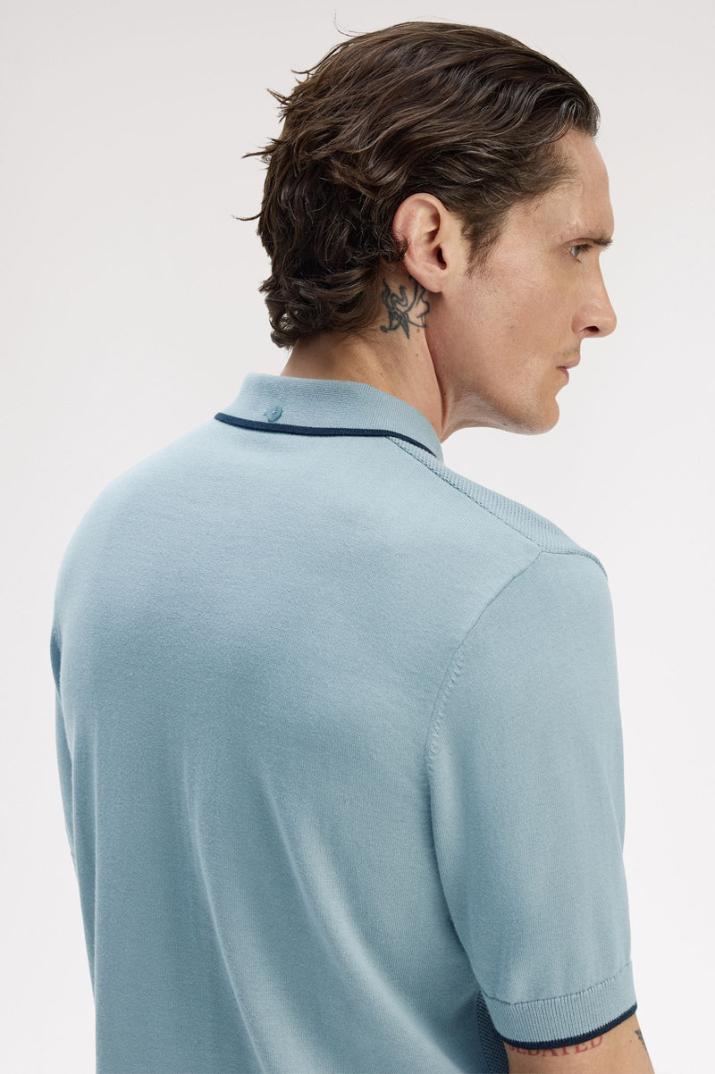 PIQUE STITCH KNITTED SHIRT