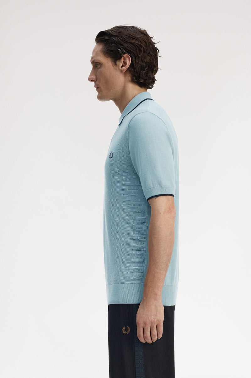 PIQUE STITCH KNITTED SHIRT