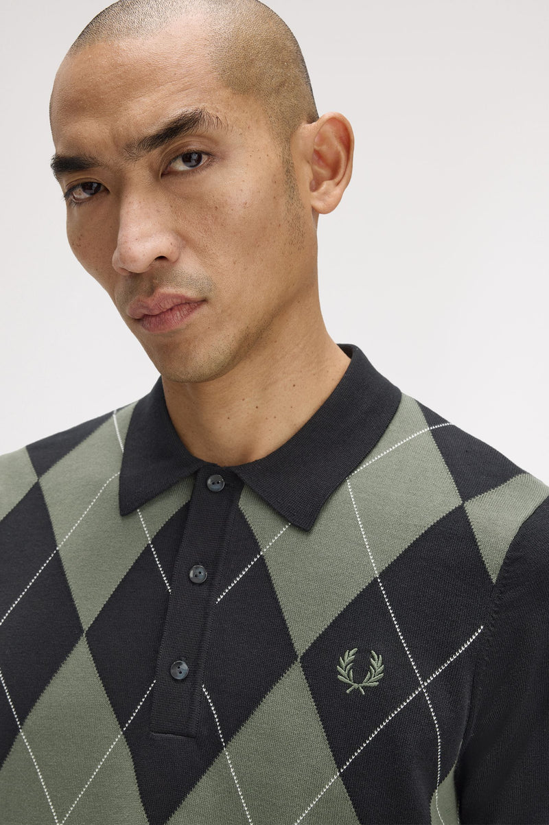 ARGYLE KNITTED SHIRT