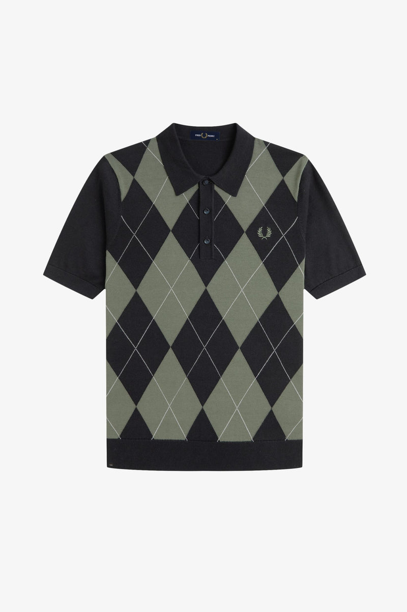ARGYLE KNITTED SHIRT