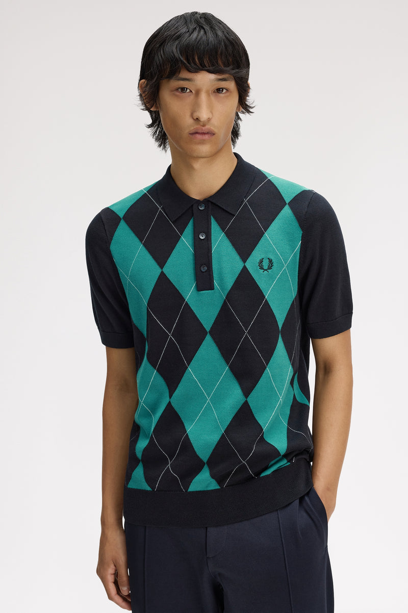 ARGYLE KNITTED SHIRT