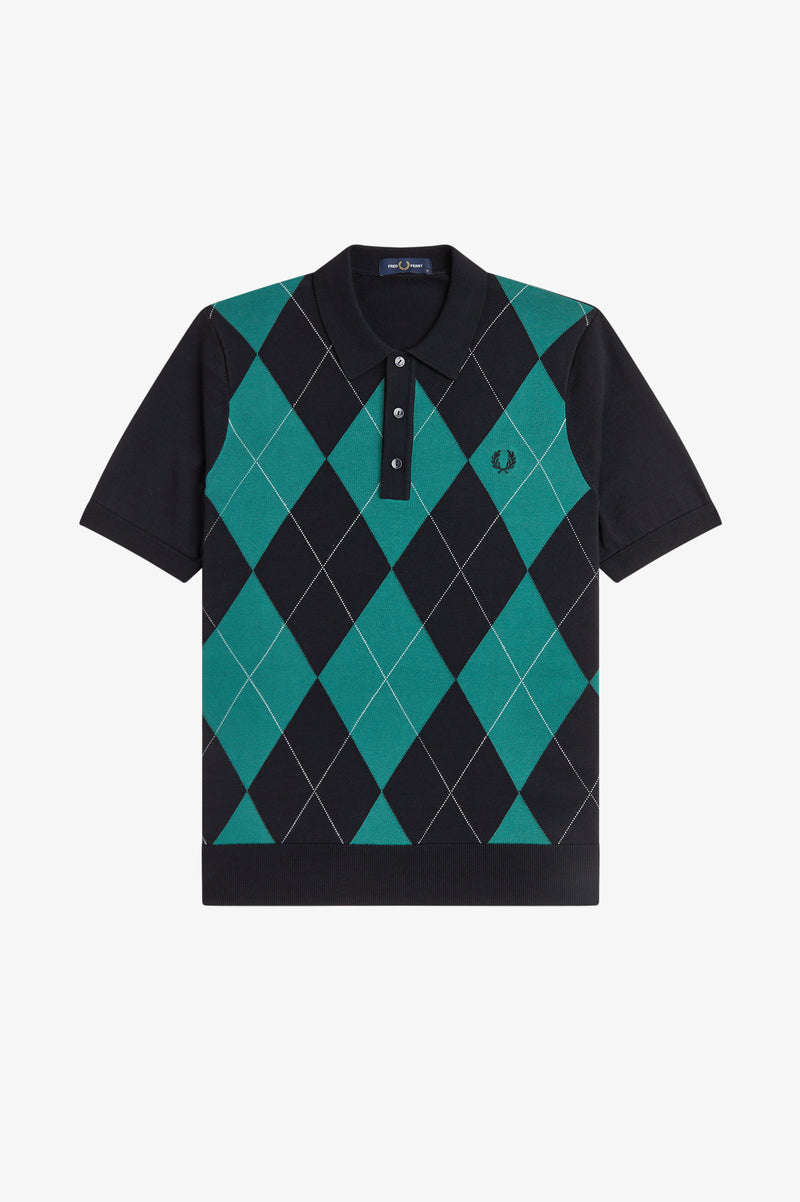 ARGYLE KNITTED SHIRT