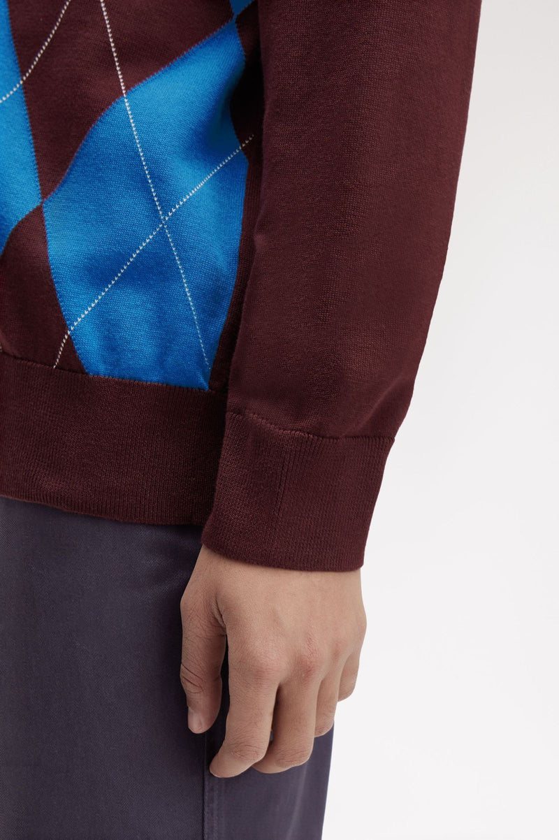ARGYLE LS KNITTED SHIRT