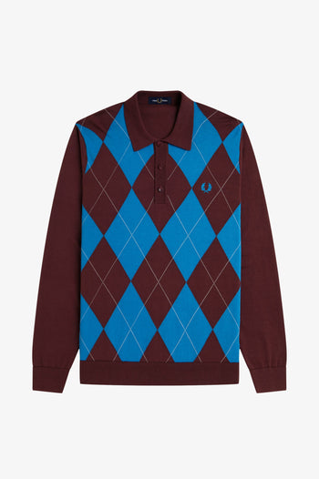 ARGYLE LS KNITTED SHIRT