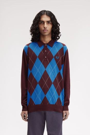 ARGYLE LS KNITTED SHIRT