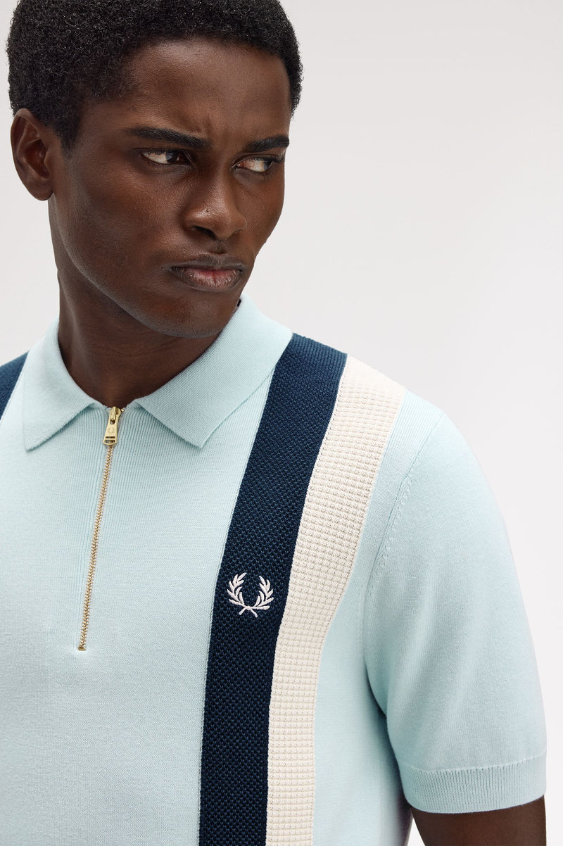 MULTI TEXTURE KNITTED SHIRT