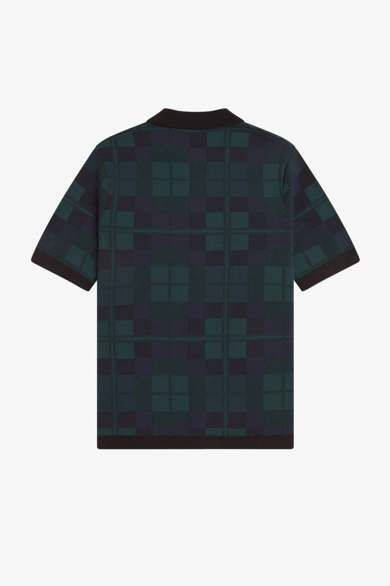 BLACK WATCH TARTAN KNIT SHIRT