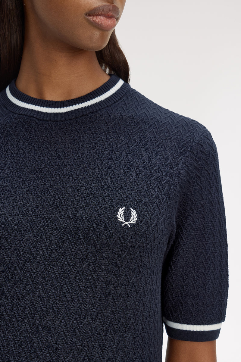 TEXTURED KNITTED TOP