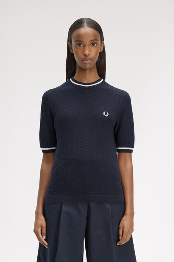 TEXTURED KNITTED TOP