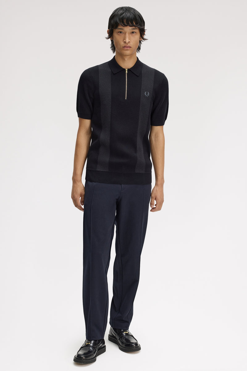 PANEL DETAIL KNITTED SHIRT