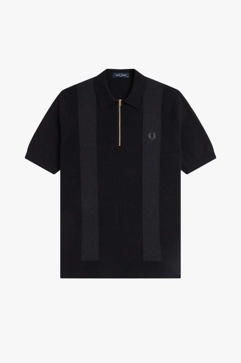 PANEL DETAIL KNITTED SHIRT
