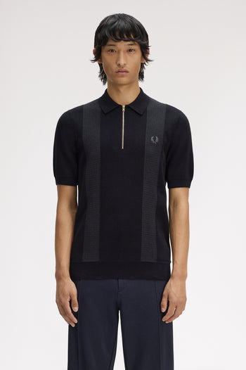 PANEL DETAIL KNITTED SHIRT