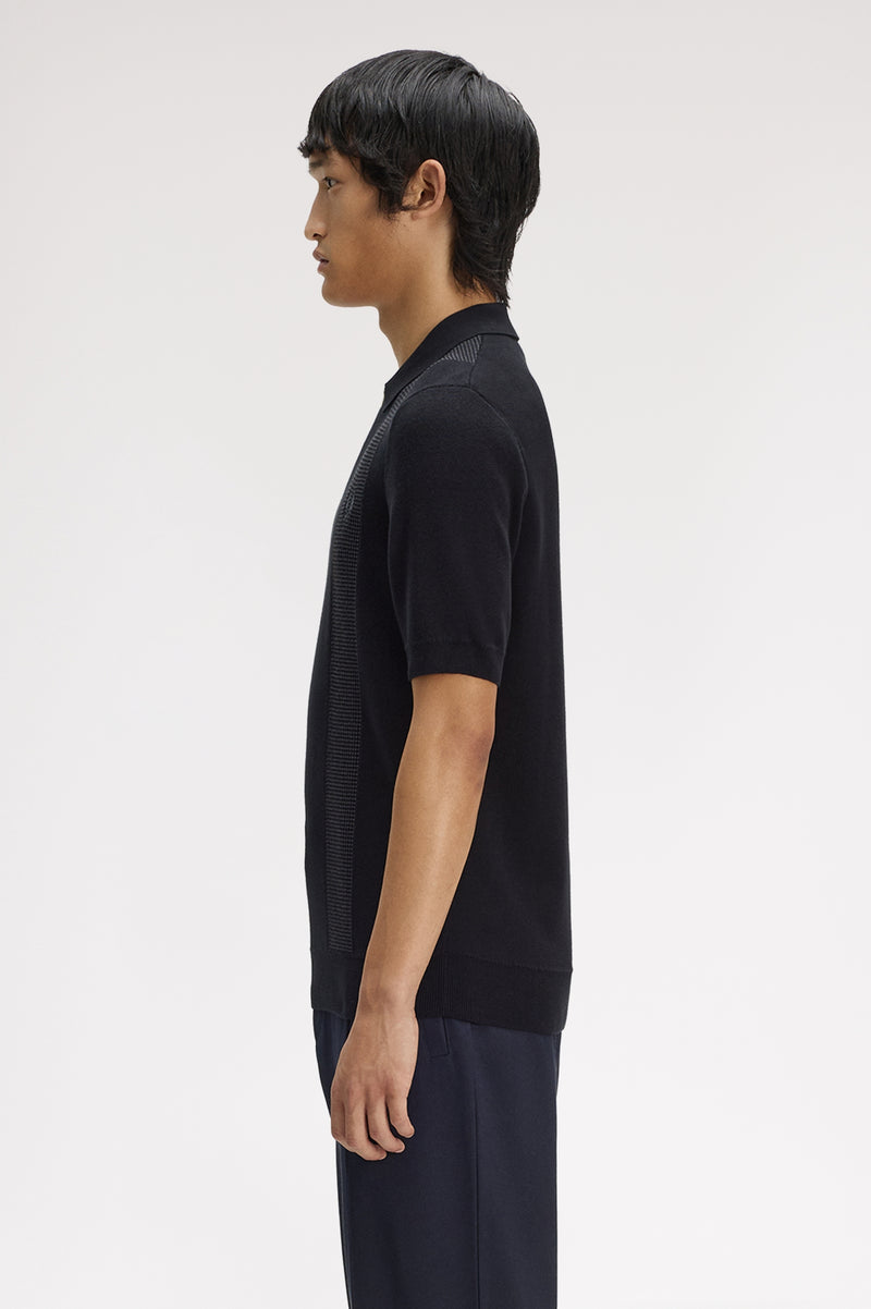 PANEL DETAIL KNITTED SHIRT