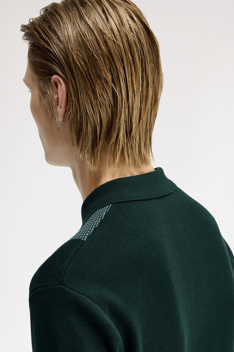 PANEL DETAIL KNITTED SHIRT