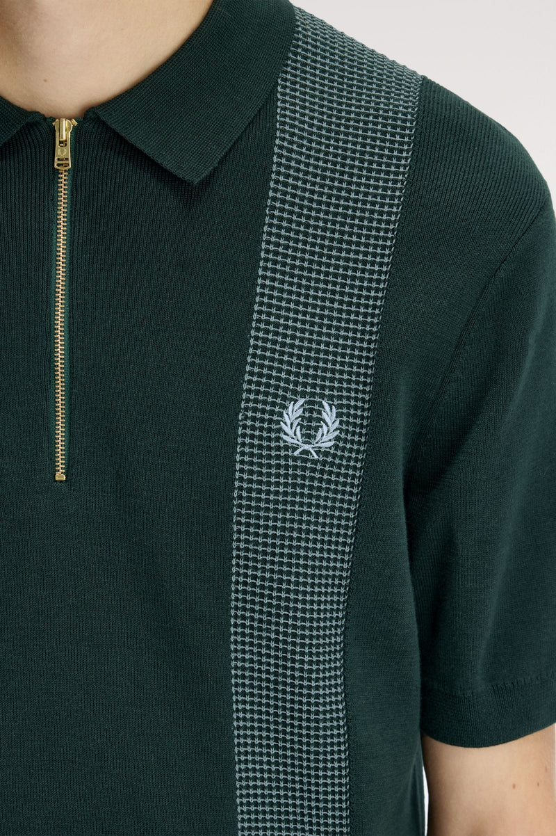 PANEL DETAIL KNITTED SHIRT