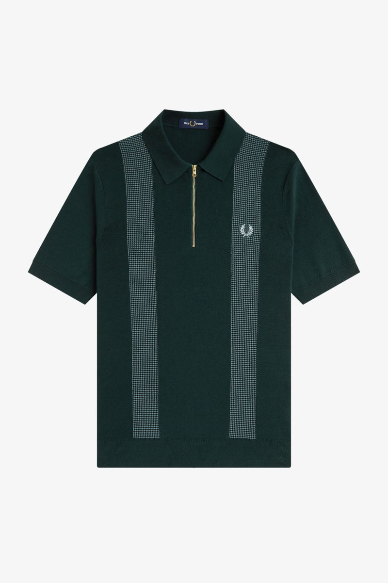 PANEL DETAIL KNITTED SHIRT