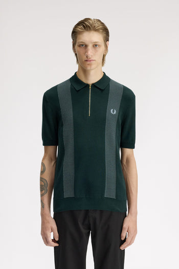 PANEL DETAIL KNITTED SHIRT